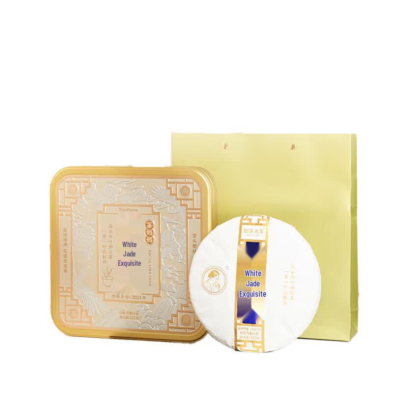 Lancang Gucha Baiyu Linglong White Peony Compressed Tea 357g