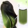 Synthetic Long Straight Clip In One Piece Hair Extension 4 Clips Inner Layer Hidden Hair Color Hair Piece Color Wig