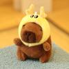Cute Ugly Capybara Plush Keychain Kawaii Water Hog Doll Bag Pendant Charm Gift