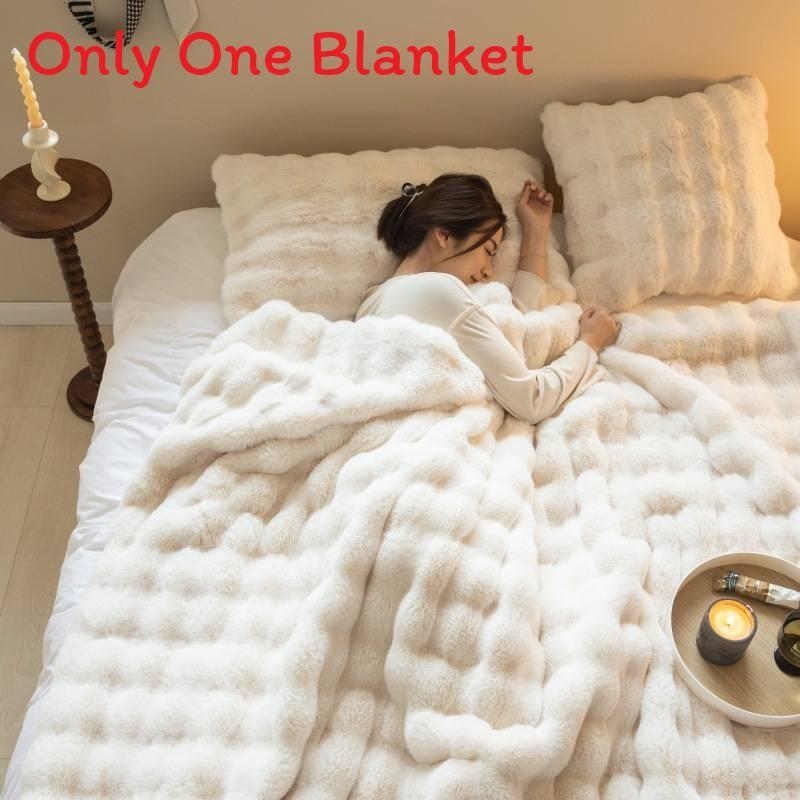 Blanket Plush Premium Luxurious And Thick For Bed Sofa Or Office Naps Winter