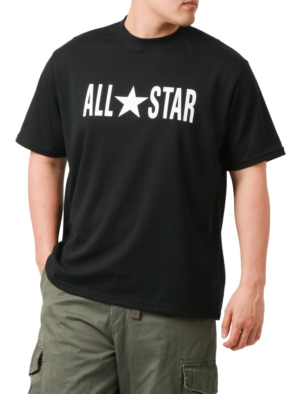 

Мужская футболка Converse Dry, Большой размер, Сетчатая подкладка, Принт, Влагоотводящая, Быстросохнущая, Узор B, Размер 3L