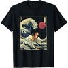 Beagle Japanese Kanagawa Wave Funny Surf Dog T-Shirt