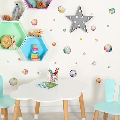 Fun-f123 Aquarell-Punkte Dekorative Wandaufkleber für Kinderzimmer Wohnzimmer Hintergrund Landschaftsgestaltung