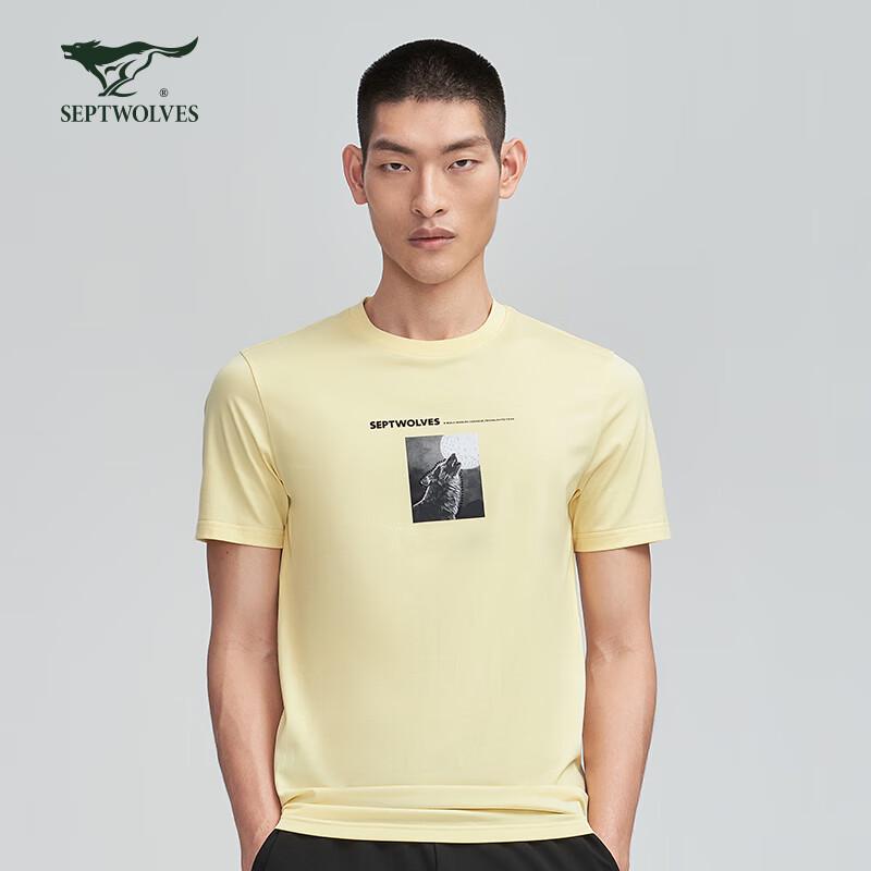SEPTWOLVES Men's Casual Short-Sleeve T-Shirt