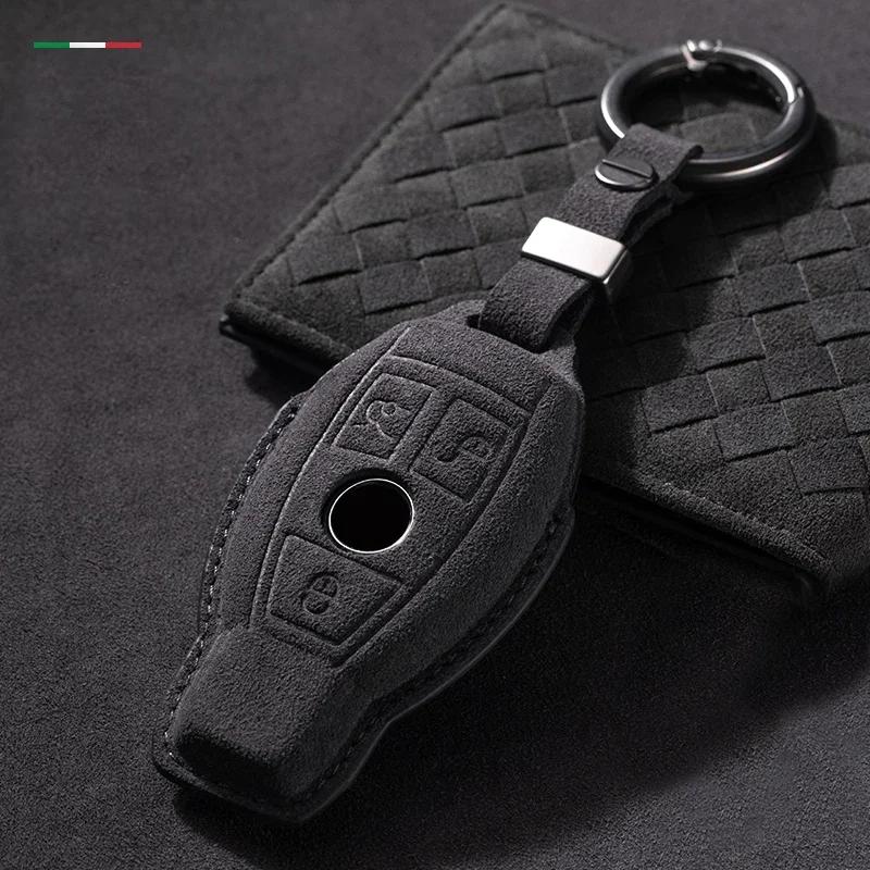 Styling Mouldings For Mercedes Benz A C E S Class GLC CLA AMG W177 W204 W205 W212 W213 W176 Car Accessories Alcantara Car Key Ca