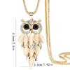 New Korean Version Of Simple High-End Owl Pendant Versatile Necklace Sweater Chain Female Yue Dai