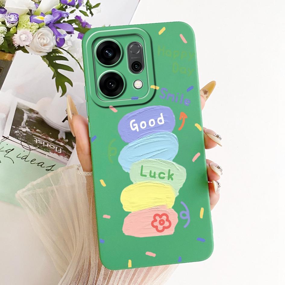Cute Cartoon Phone Case For OPPO Reno 14 Cover Reno14 Pro Shockproof Silicone Funda Matte Bumper on OPPO Reno14Pro 5G Soft Shell