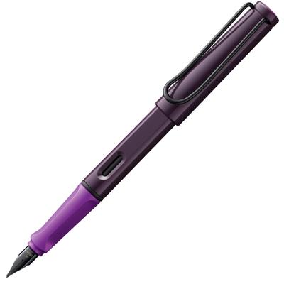 LAMY Füllfederhalter Medium Safari Limited Official Import M, Feder, Violett, Brombeere, L0D8-M, Edition,