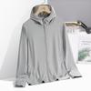 Men's & Women's Summer Running Jacket - Lightweight Sun Protective Coat, Hooded Sports Windbreaker, Breathable Quick-Dry Fitn