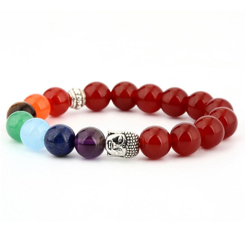 JYL TS Bracelet Colorful Stone  Volcanic Style Brings Vibrant Luck And Joy