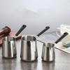 Milchaufschäumkännchen Kaffee-Dampfkännchen Edelstahl-Material Krüge für Espresso Cappuccino und zum Aufschäumen von Milch