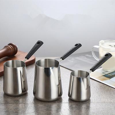 Milchaufschäumkännchen Kaffee-Dampfkännchen Edelstahl-Material Krüge für Espresso Cappuccino und zum Aufschäumen von Milch