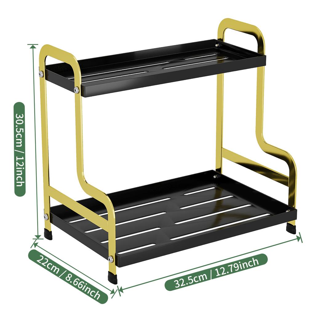 Flat Iron H-Shaped Multifunctional Storage Rack