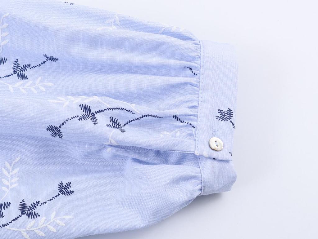 2026 European & American Style Versatile Embroidered Printed Shirt