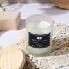 Scented Candle Large Capacity Glass Creative Wooden Cover Soybean Wax Fragrance Ornament