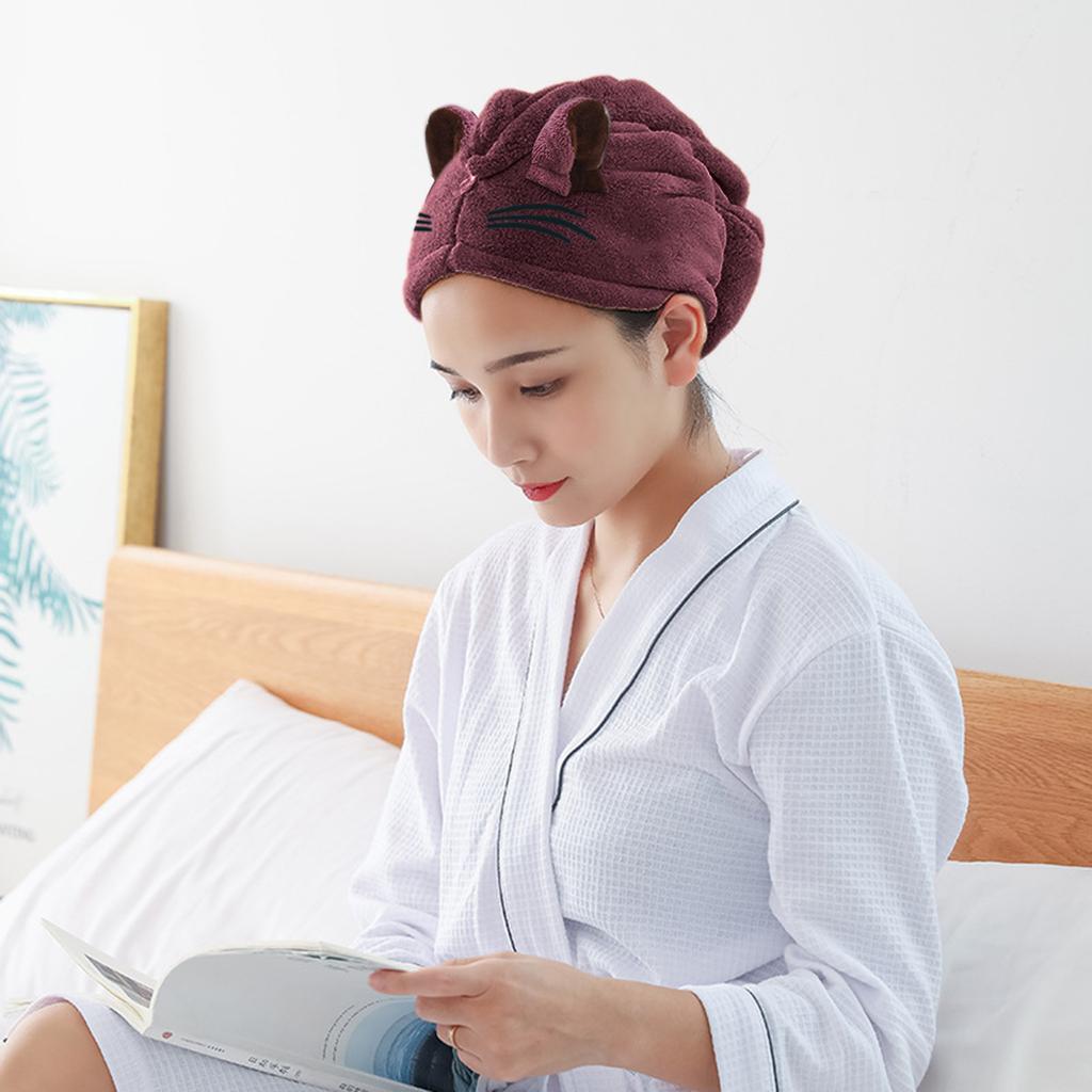  Instant Dry Hair Towel  Fast Drying Hair Towel Fast Absorbent Hat Cap