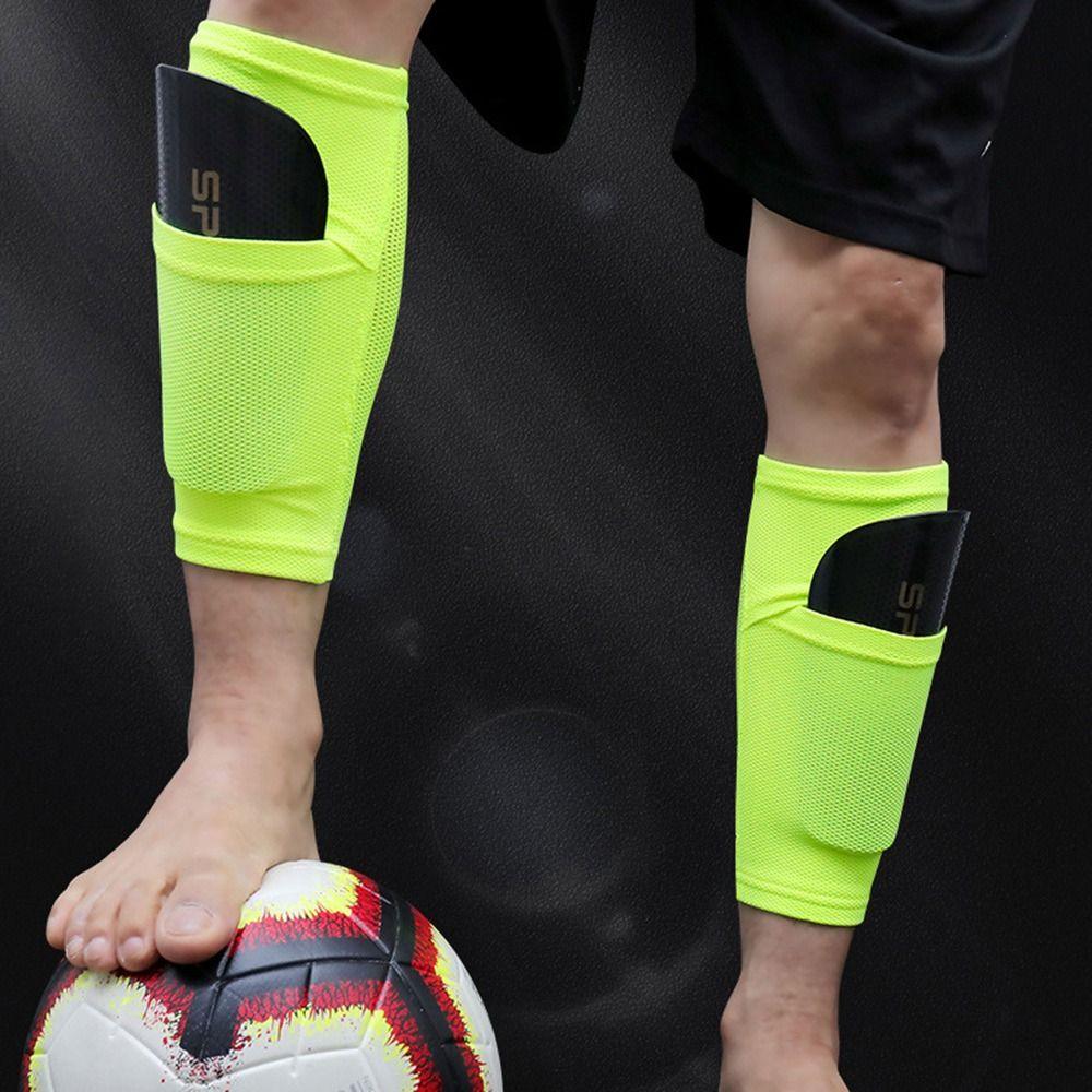 High Elasticity Football Shin Guard With Pocket Soccer Shin Guard Covers  For Adults Teens Kids