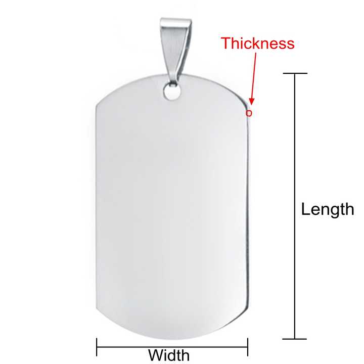 Factory Wholesale Stainless Steel Blank Dog Tag Personalized Pets Tags Oval Pendant серебряный
