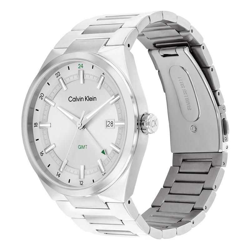 Calvin Klein Quartz Watch Steel Strap Silver Dial Men Watches 25200489