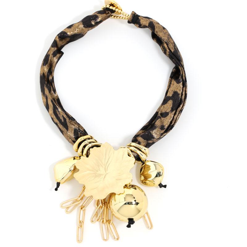 

Statement Floral Necklace Flower Pendant for Women Girl Wedding Party Jewelry Accessory