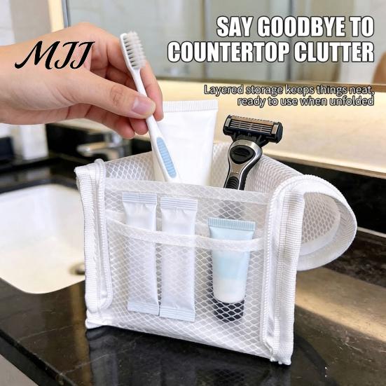 Portable Beauty 1/2Pcs Large Capacity Standing Toiletry Bag, Waterproof EVA Travel Organizer Bag with Zipper, Makeup Pouch for Bathroom Business Trips
