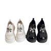 Fashion 2025 Women's Mary Jane Shoes Spring  Autumn Thick Bottom Black Performance Versatile Ladies Leather Shoes Fashion Causal Women