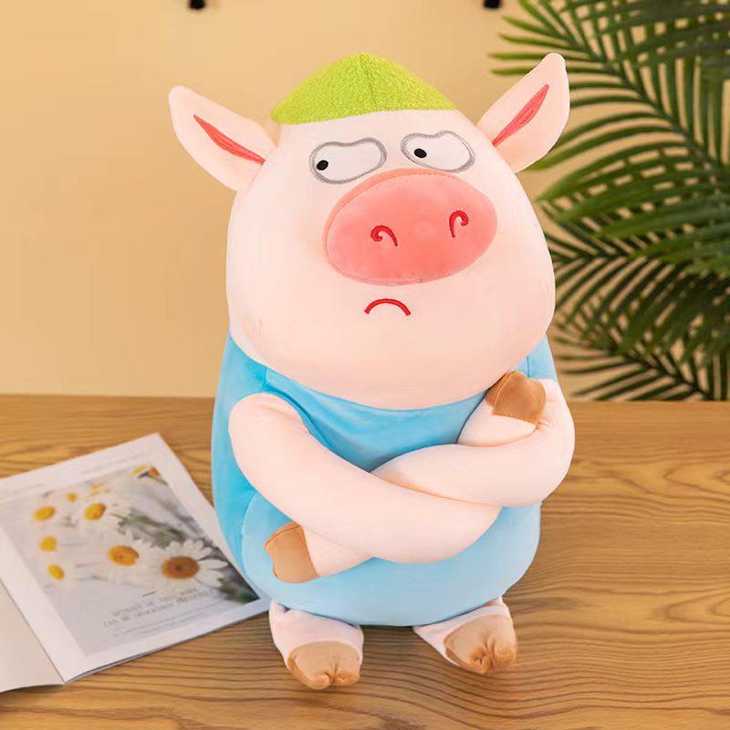 

Sassy Pig Kawaii Plush Pillow - Cute Gift for Girls & Best Friends Birthday 40 cm