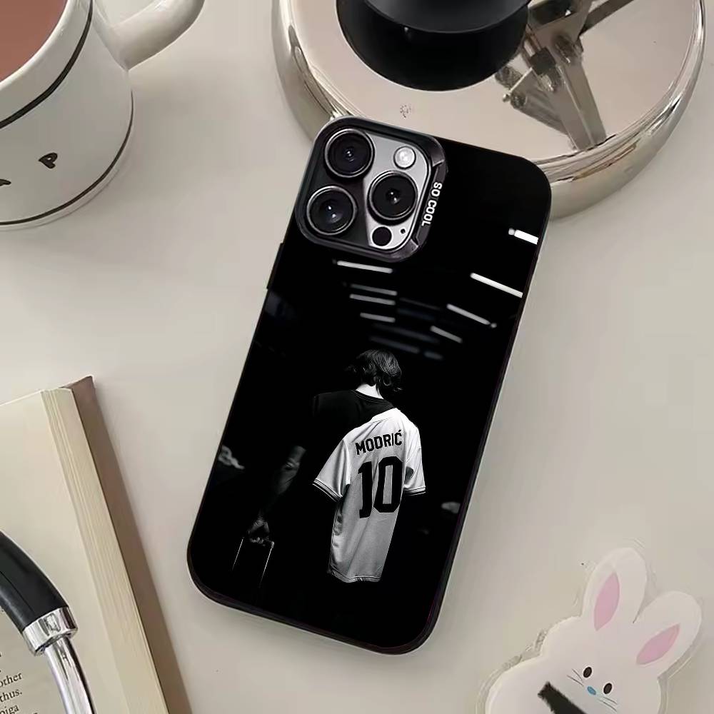 L-Luka M-Modric Phone Case For iPhone 17,16,15,14,13,12,11 Plus,Pro Max,Colored Silver Phone Case