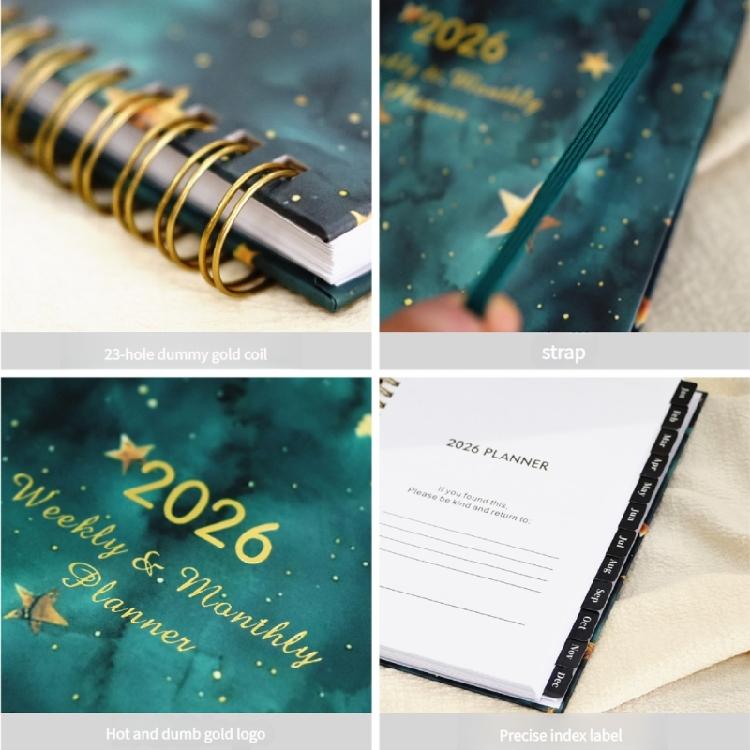 2026 Planner Schedule Notebook Journaling Notebooks School Office Supplies for Students Teacher