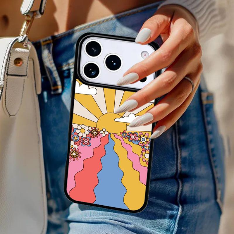 

Hippy Hippie Psychedelic Art Phone Case For iPhone 17 Air 14 15 13 12 Max Cover For Apple 14 15 16 16e 11 Pro Max Plus iPhone 11