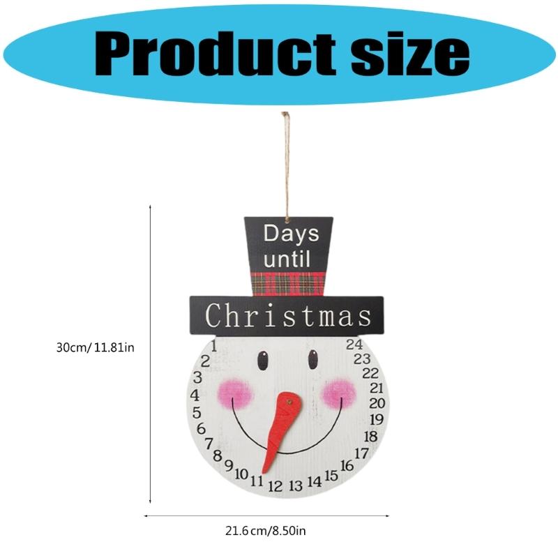 Handcrafted Wooden Christmas Tree Clock Hanging Decors With Easy Hanging Design Safe Nontoxic Holiday Homes Decoration