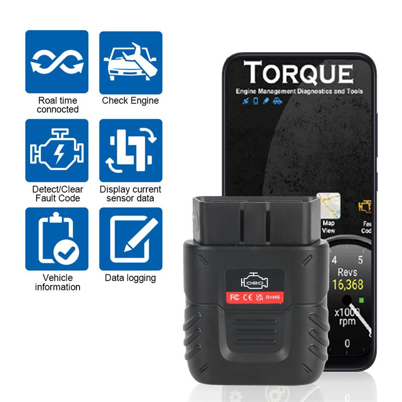 Obdii Code Reader Elm 327 Scanner Car Diagnostic Tool Auto Scan Tool Obd2 Scanner For Ios Android Pc Bluetooth-Compatible 4.0