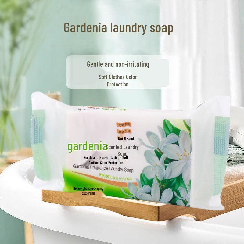 Gardenia Scented Laundry Soap: Affordable, Long-Lasting Fragrance, Ideal for Washing Clothes and Underwear.
