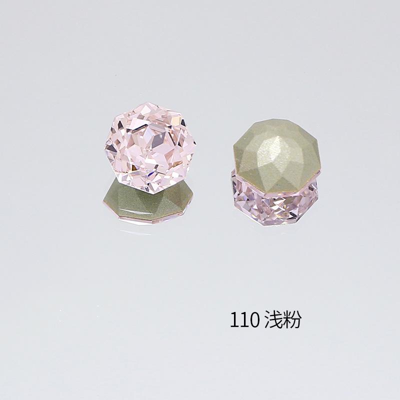 

10 шт. хрустальный маникюрный бриллиант огранки «роза тысячелетия» с имитацией циркона с восьмигранным заостренным основанием из бриллианта K9, ювелирные аксессуары 8*8mm