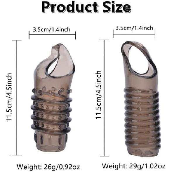 Cock Rings for Men, Reusable Penis Enlarge Sleeves Girth, Delay Ejaculation Stronger Erection Enhancement Sex Toys Silicone Penis Rings for Men -
