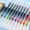 12Pcs Color Gel Pens. Quick Drying Large Capacity, 0.5mm, Suitable for Students, Note-taking, Marking, Drawing, Bookkeeping.