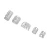 300pcs Beard Beads DIY Retro Lightweight Hair Tube Beads Exquisite Dreadlocks Bead for Men Women Silver