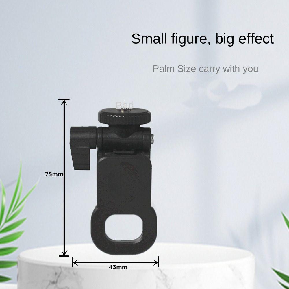 1/4 Screw Mount Mini Fill Light Clip Portable Mobile Phone Computer Fill Light Fixed Camera Flash Holder Plastic 5