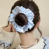 Ponytail Holder Velvet Scrunchies Elastic Hair Ring Fashion Rhinestone Hair Rope  Female