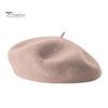 Women Beret Vintage Solid Color Painter Hat Wool Blend French Style Artist Cap Lightweight Headwear for Party Outdoor