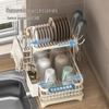ZISIZ Multi-functional Double-Layer Kitchen Sink Dish Drying Rack