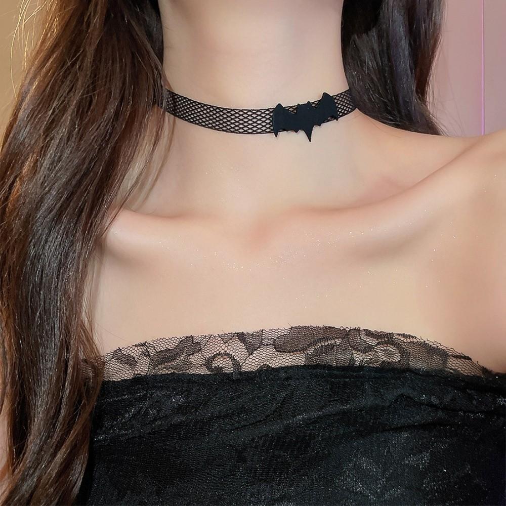 Reticular Halloween Dark Choker Collarbone Chain Pendant Chain Neck Accessories