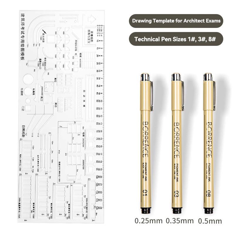 Circular Oval Ruler With Hollow Circle Cutting Durable Drawing Design Architect Template Drafting Ruler Template Measuring Ruler