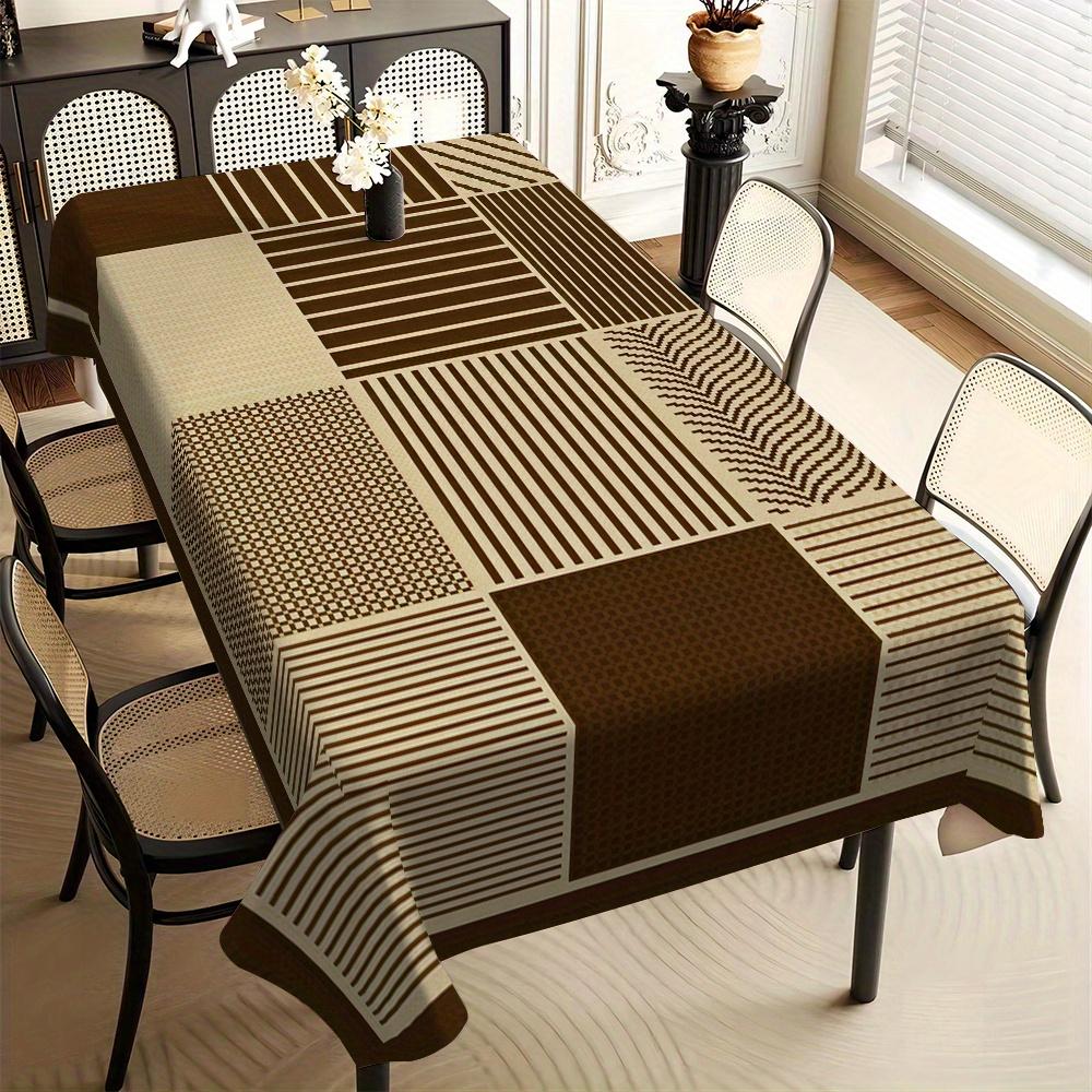 VIKAMA Scandinavische Minimalistische Tafelkleed Rechthoekig Keuken Eettafelkleed Koffietafelhoes Feestelijke Bijeenkomst Feestdecoraties 140x180cm