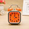 Square Metal Ringing Alarm Clock Ringing Alarm Clock Children and Students' Bedside Clock with Alarm Clock