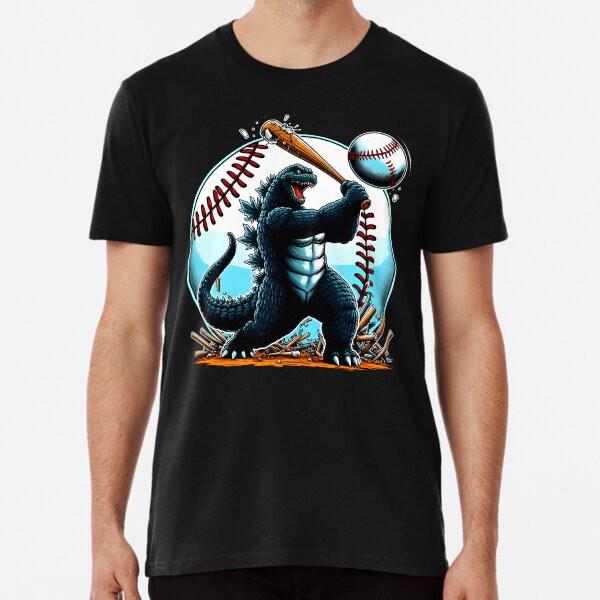 Godzilla Baseball Smash S To 5XL Made In the AU/USA T-Shirt