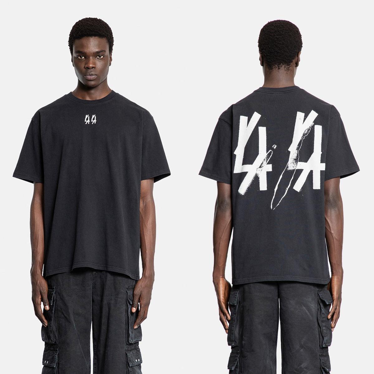 

25ss 44 LABEL GROUP Футболка Европейский бренд Gemary Berlin Quarter Мужская Женская Унисекс Короткий рукав Высокое качество Уличная одежда Футболки 2XL