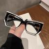 Cat Eye Anti Blue Light Glasses Women Trendy Polygonal Vintage Luxury Design Eyeglasses Ladies Fashion Irregular Square Eyewear