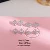 Copper-Plated Gold & Silver Demon Eye Earrings with Zircon for Women - Niche Luxury Design