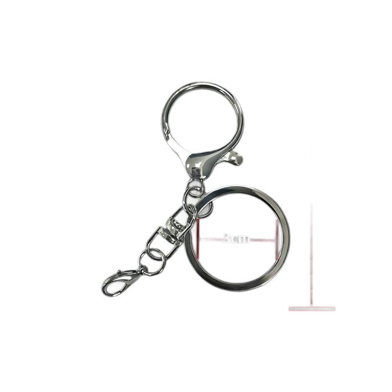Handgefertigter farbiger Metallschlüsselanhänger: Rucksack, Koffer, Tasche, DIY Schnallenring & Spielzeugfigur Anhänger Material
